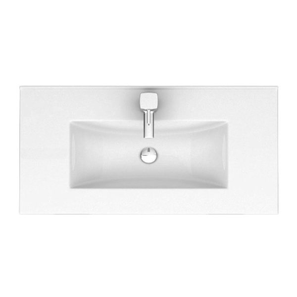 Toreno Light Grey 800mm Modern Vanity Unit - Image 2