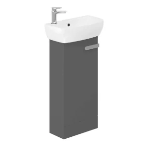 Britton MyHome Cloakroom Floor Standing Vanity Unit   Grey