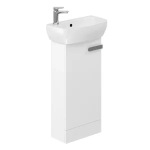 Britton MyHome Cloakroom Floor Standing Vanity Unit   White
