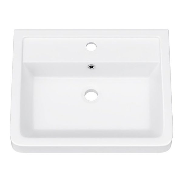 Monza Sage Green 500mm Wide Wall Mounted Vanity Unit - Image 3