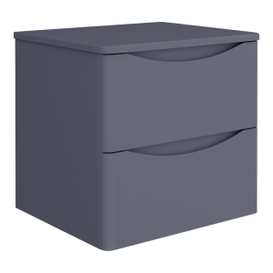 Monza Wall Hung Countertop Vanity Unit (500mm Wide   Matt Grey)