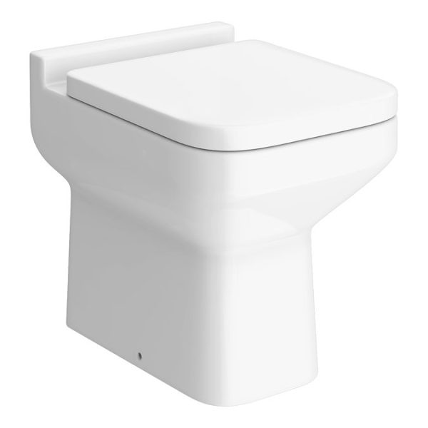 Monza Square Back To Wall Toilet + Soft Close Seat - Image 2