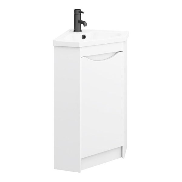 Monza Corner Floor Standing Vanity Unit - Image 2