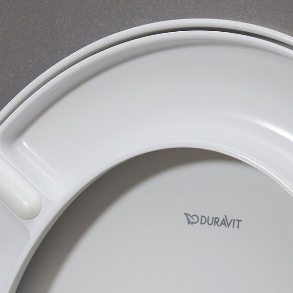 Duravit No.1 Compact Rimless Wall Hung Toilet + Soft Close Seat - Image 2