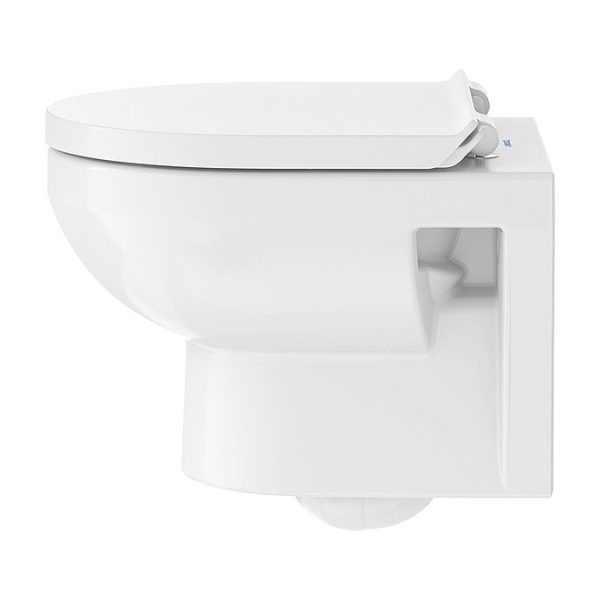 Duravit No.1 HygieneGlaze Compact 480mm Rimless Wall Hung Toilet + Seat - Image 2