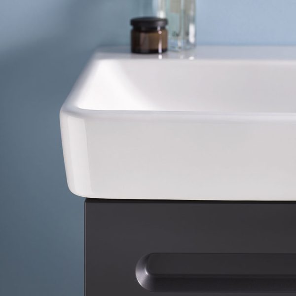Duravit No.1 450mm Graphite Matt Wall Mounted Vanity Unit with Basin - Image 3