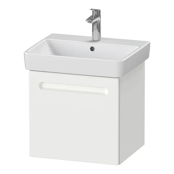 Duravit No.1 550mm White Matt 1 Drawer Wall Mounted Vanity Unit with Basin