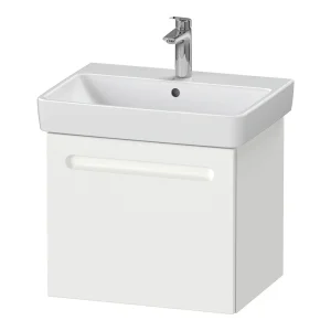 Duravit No.1 600mm White Matt 1 Drawer Wall Mounted Vanity Unit with Basin