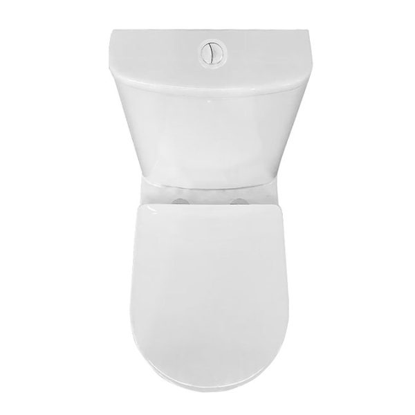 Nova Round BTW Rimless Close Coupled Toilet with Soft Close Seat - Image 3
