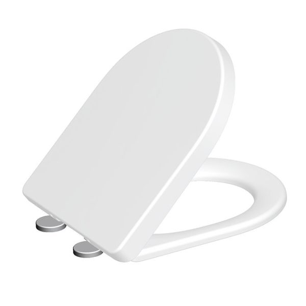 Nova Round BTW Rimless Close Coupled Toilet with Soft Close Seat - Image 5