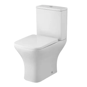 Nuie Ava Rimless Short Projection Close Coupled Toilet + Soft Close Seat