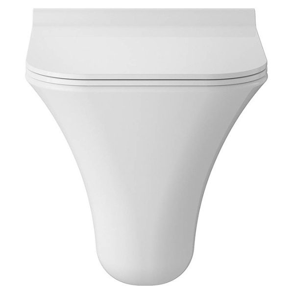 Hudson Reed Grace Rimless Wall Hung Pan & Soft Close Seat - Image 4