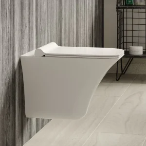 Hudson Reed Grace Rimless Wall Hung Pan & Soft Close Seat