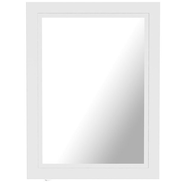 The Bath Co. Burghley 800 x 650mm Matt White Bathroom Mirror - Image 3