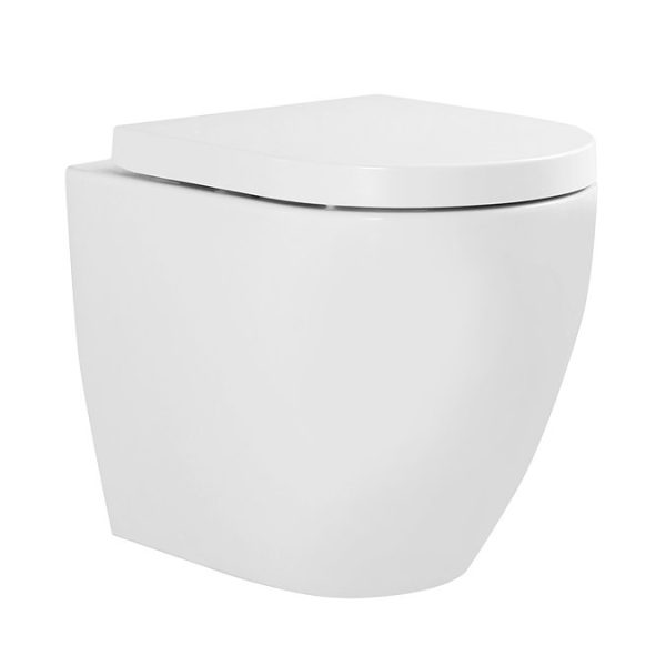 Nova Rimless Round Back To Wall Pan with Soft Close Seat - Image 7