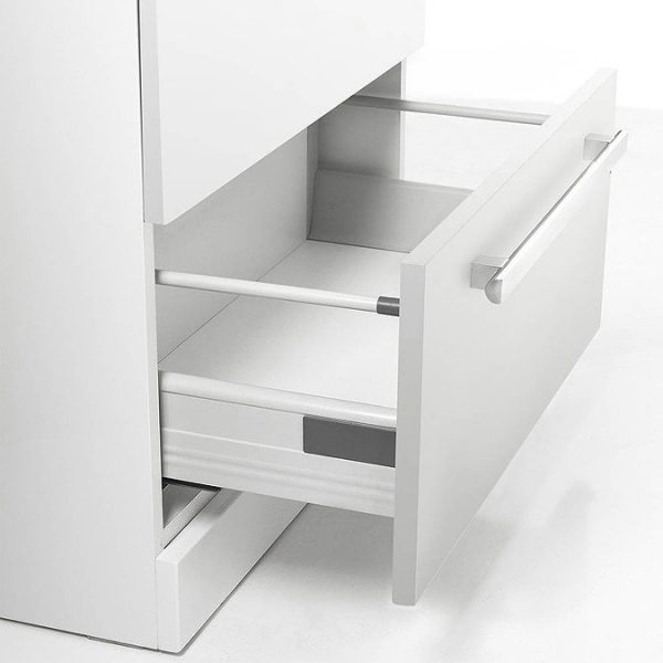 Nova 500mm Mid Edge Basin High Gloss White Vanity Unit - Image 3