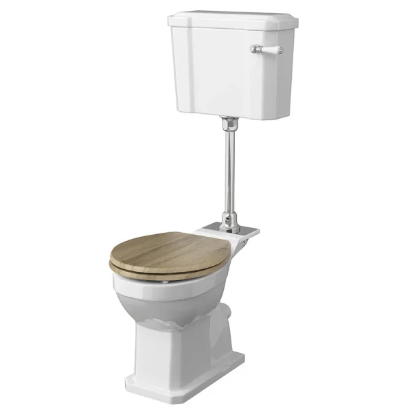 Old London Richmond Comfort Height Mid Level Traditional Toilet + Soft Close Seat