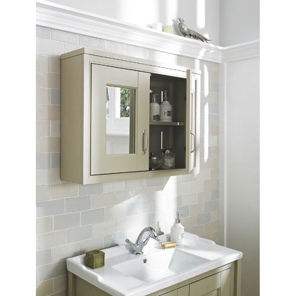 Old London   800 Mirror Cabinet   Natural Walnut - Image 2