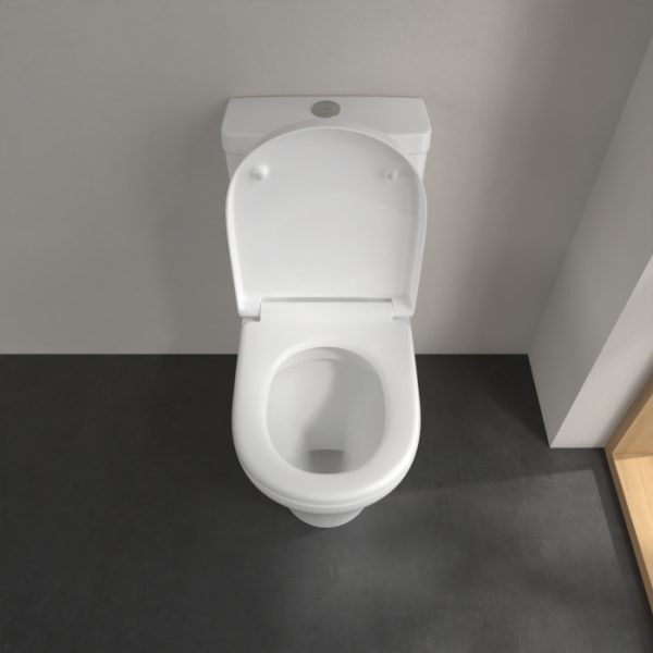 Villeroy & Boch O.Novo Comfort Height BTW Close Coupled Toilet with Soft Close Seat - Image 5