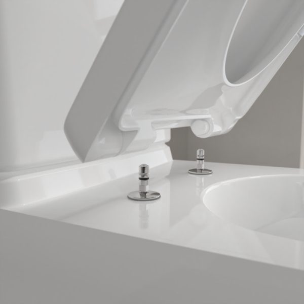 Villeroy & Boch O.Novo Comfort Height BTW Close Coupled Toilet with Soft Close Seat - Image 9
