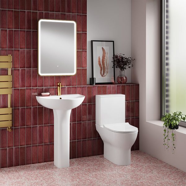 Orion Round Compact Close Coupled Toilet with Luxury Slim Soft Close Seat - Image 2