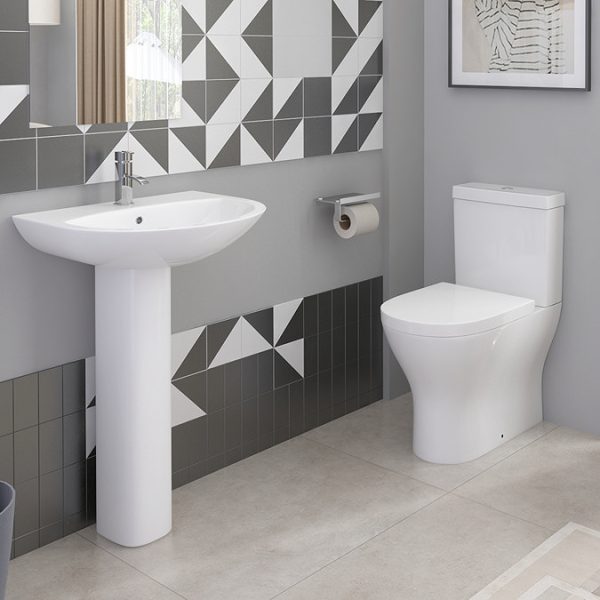 Orion Rimless Short Projection BTW Toilet + Soft Close Seat - Image 3