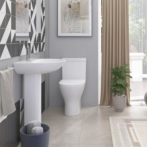 Orion Rimless Short Projection BTW Toilet + Soft Close Seat - Image 4