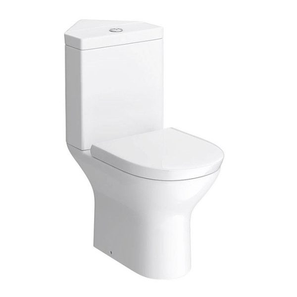 Orion Modern Corner Toilet + Soft Close Seat - Image 2
