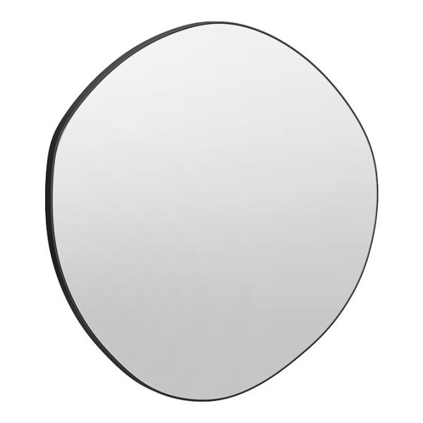 Arezzo 600 x 580mm Organic Mirror   Matt Black - Image 2