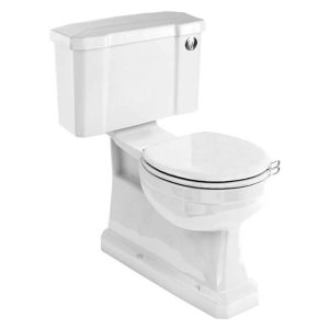 Burlington Concealed S Trap Bottom Outlet Close Coupled WC with 520mm Push Button Cistern