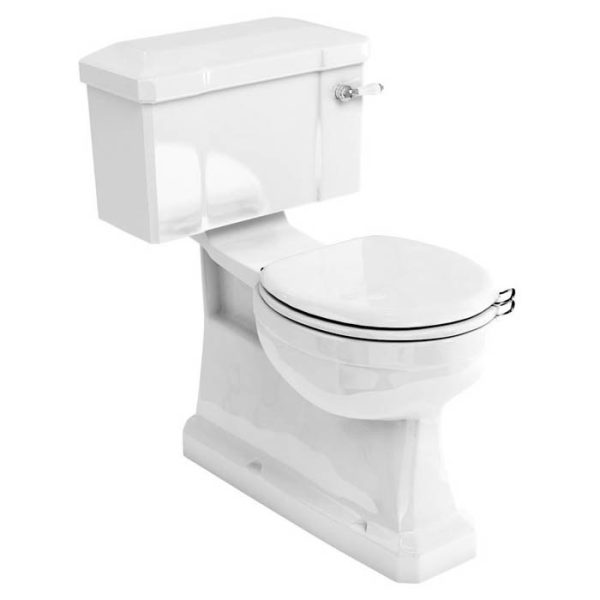 Burlington Concealed S Trap Bottom Outlet Close Coupled WC with 440mm Ceramic Lever Cistern