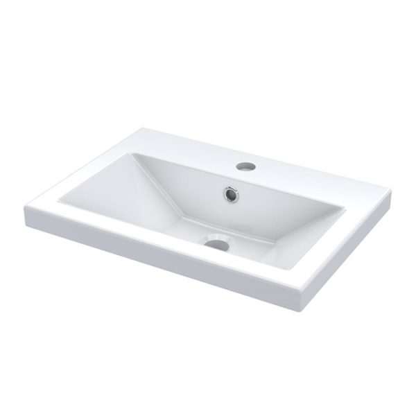 Pallas 500 Modern Gloss White Floor Standing Vanity Unit - Image 3