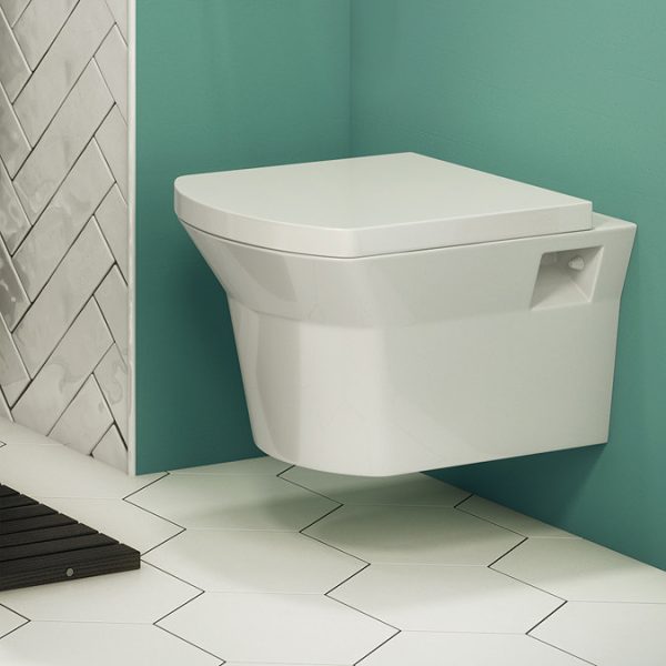 Nuie Clara Wall Hung Pan + Soft Close Seat - Image 2
