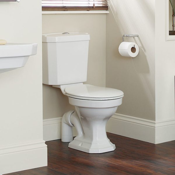 Heritage   Granley Deco Close Coupled Standard Height WC & Portrait Cistern - Image 2