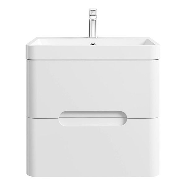 Mode Ellis 600mm White Wall Hung Vanity Unit - Image 3