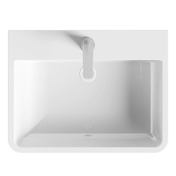Mode Ellis 600mm White Wall Hung Vanity Unit - Image 2