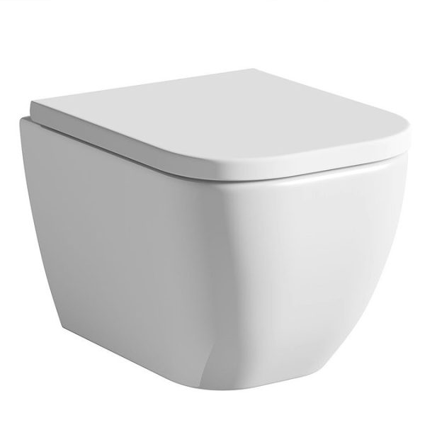 Mode Ellis Short Projection Wall Hung Toilet with Soft Close Seat - Image 3