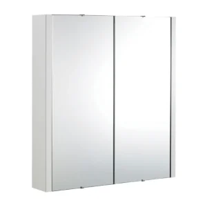 Nuie Minimalist 2 Door Bathroom Mirror Cabinet (Width 617mm)