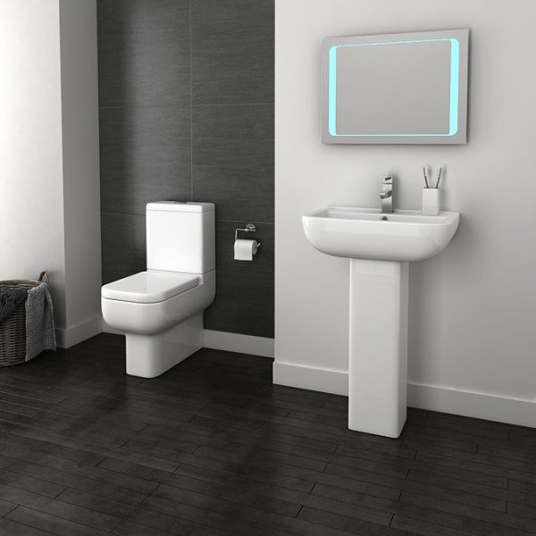 Pro 600 Modern Fully Back To Wall BTW Toilet + Soft Close Seat - Image 5