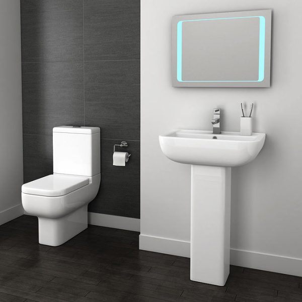 Pro 600 Modern Short Projection Toilet + Soft Close Seat - Image 4