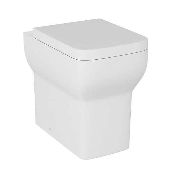 Potenza Back to Wall Rimless Toilet Pan with Soft Close Seat - Image 3