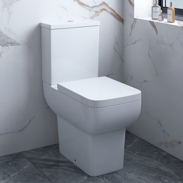 Potenza Short Projection Rimless Toilet with Soft Close Seat - Image 5