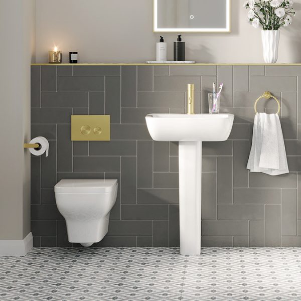 Potenza Wall Hung Rimless Pan with Soft Close Seat - Image 2