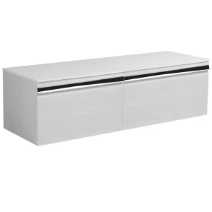 Roper Rhodes Pursuit Wall Hung Countertop Vanity Unit   Alpine Elm   1200mm Solid Worktop