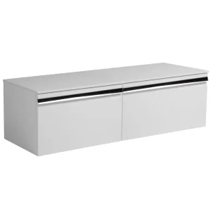 Roper Rhodes Pursuit Wall Hung Countertop Vanity Unit   Gloss White   1200mm Solid Worktop