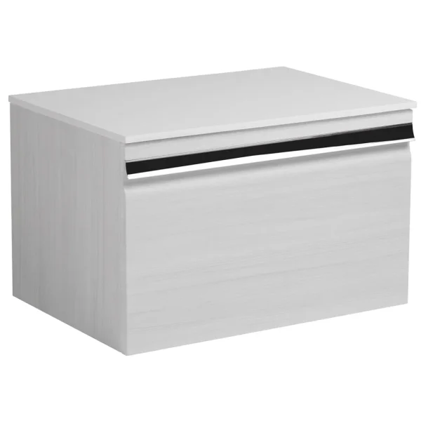 Roper Rhodes Pursuit Wall Hung Countertop Vanity Unit   Alpine Elm   600mm Solid Worktop