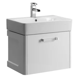 Tavistock Q60 575mm Wall Mounted Unit & Basin   Gloss White