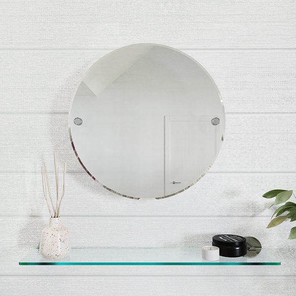Croydex Epsom Flexi Fix Round Tilt Mirror   Chrome - Image 3
