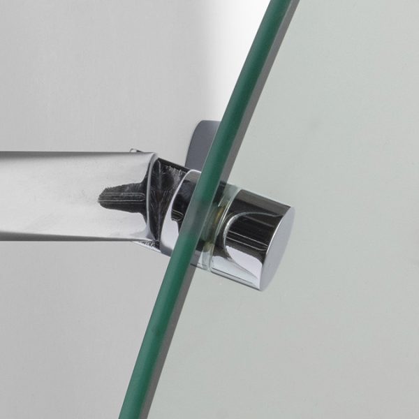 Croydex Epsom Flexi Fix Round Tilt Mirror   Chrome - Image 5