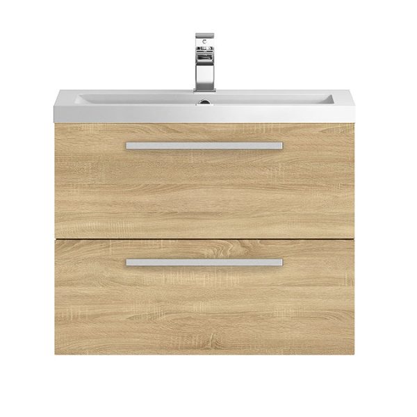Hudson Reed 720mm Natural Oak Modular Basin Vanity Unit - Image 2